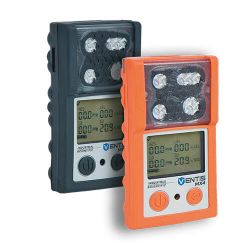 Industrial Scientific Ventis MX4 portable multigas detector 4 gas meter in black and orange